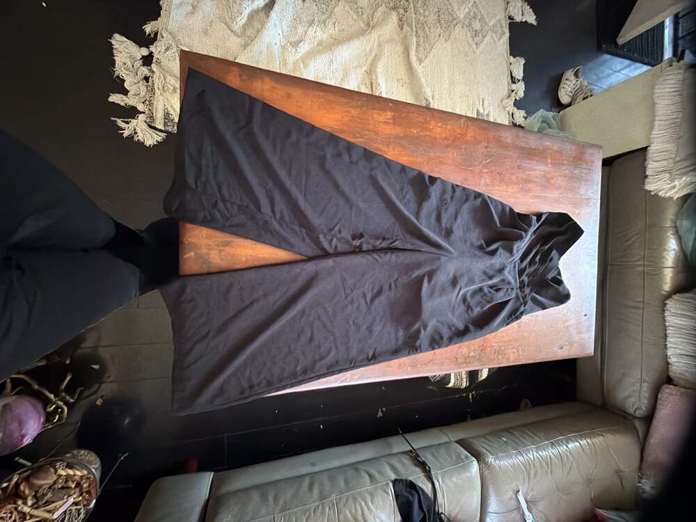 Express Black Strapless Wide Leg Jumpsuit Size 4